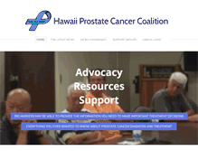 Tablet Screenshot of hawaiiprostatecancer.org